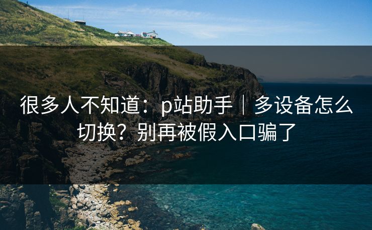 很多人不知道：p站助手｜多设备怎么切换？别再被假入口骗了